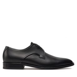 Półbuty BOSS. Czarne buty wizytowe męskie Boss, bez zapięcia. Za 2,569.00 zł.