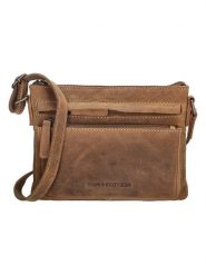 HIDE & STITCHES Skórzna torebka w kolorze jasnobrązowym - 23 x 17 x 5 cm rozmiar: onesize. Brązowe torebki klasyczne damskie HIDE & STITCHES, bez wzorów, z materiału, bez dodatków. Za 126.99 zł.