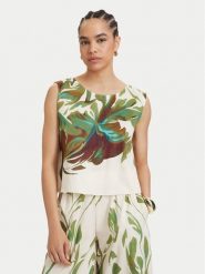 ACCESS FASHION Top 63-2078-0250 Kremowy Regular Fit. Białe topy damskie ACCESS FASHION, l, bez wzorów, z bawełny, bez ramiączek. Za 349.99 zł.