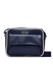 Guess Torebka V6YZ04 W3009 Granatowy. Niebieskie torebki klasyczne damskie Guess, z aplikacjami, ze skóry, bez dodatków. Za 294.99 zł.