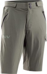 Spodenki rowerowe męskie NORTHWAVE EDGE Baggy. Zielone szorty męskie Northwave, bez wzorów, z materiału. Za 363.40 zł.