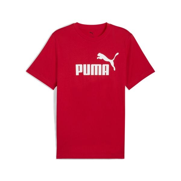 Męska koszulka Essentials z logo No. 1 PUMA. Czerwone t-shirty sportowe męskie Puma, m, z gumy, bez ramiączek, do biegania. Za 69.00 zł.