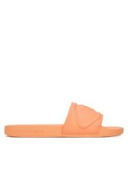 Calvin Klein Jeans Japonki Slide Pu Hf Mg YW0YW01879 Pomarańczowy. Brązowe klapki damskie Calvin Klein Jeans, bez wzorów, z jeansu, bez obcasa. Za 199.99 zł.