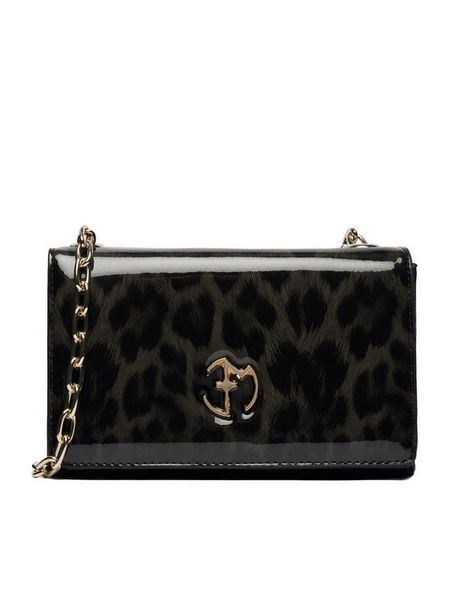 Eva Minge Torebka EO-AMORA-LDA8638 Czarny. Czarne torebki klasyczne damskie Eva Minge, bez wzorów, ze skóry, bez dodatków. Za 199.99 zł.