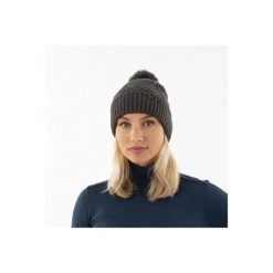 Czapka z pomponem ANKY. Niebieskie czapki męskie ANKY, bez wzorów, z materiału, eleganckie. Za 140.50 zł.