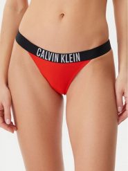 Calvin Klein Swimwear Dół od bikini KW0KW02857 Czerwony. Czerwone bikini damskie Calvin Klein Swimwear, bez wzorów. Za 129.99 zł.