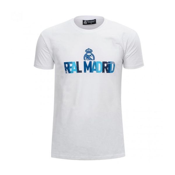 Jaskrawoniebieska koszulka Realu Madryt. Białe t-shirty sportowe męskie Real Madrid, s, bez ramiączek, do piłki nożnej. W wyprzedaży za 103.74 zł.