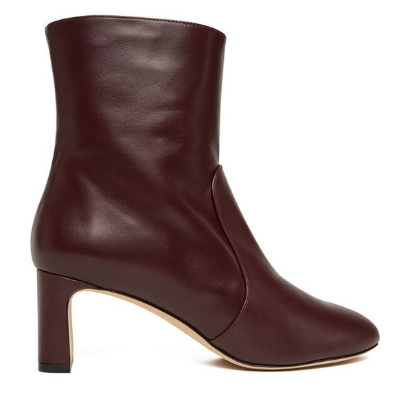 Botki Stuart Weitzman. Czerwone botki damskie Stuart Weitzman, bez obcasa, na słupku, bez zapięcia. Za 1,749.00 zł.
