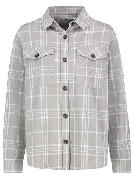 Eight2Nine Koszula w kolorze szaro-białym rozmiar: L. Szare koszule damskie Eight2Nine, l, bez wzorów, z bawełny, bez kołnierzyka, bez ramiączek. Za 112.95 zł.