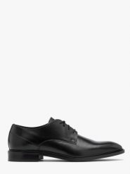 Czarne, wizytowe półbuty męskie RICO. Czarne buty wizytowe męskie Ryłko, ze skóry, bez zapięcia. Za 429.99 zł.