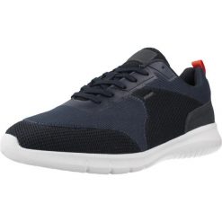 Buty GEOX U MONREALE Niebieski. Niebieskie buty trekkingowe męskie Geox, z syntetyku, bez zapięcia, trekkingowe. Za 257.99 zł.