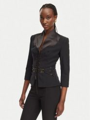 Elisabetta Franchi Marynarka GI-202-61E2-V590 Czarny Regular Fit. Czarne marynarki i żakiety damskie Elisabetta Franchi, bez wzorów, z syntetyku. Za 2,509.00 zł.