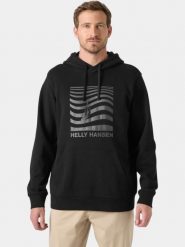 Bluza Męska Helly Hansen Shoreline. Czarne bluzy z kapturem męskie Helly Hansen, m, z bawełny. Za 398.95 zł.