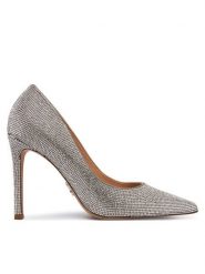 Steve Madden Szpilki Thrive-R SM11004880 Srebrny. Szare szpilki Steve Madden, bez wzorów, z materiału, bez obcasa. Za 599.99 zł.