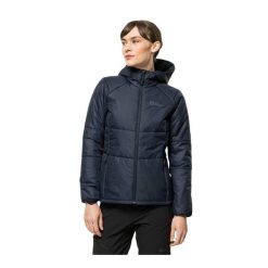 Kurtka Ocieplana Damska Bergland INS. Niebieskie kurtki damskie Jack Wolfskin, m, bez wzorów, z materiału, z kapturem. Za 620.99 zł.
