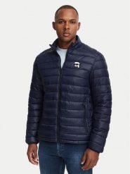 KARL LAGERFELD Kurtka przejściowa 505710-561590 Granatowy Regular Fit. Niebieskie kurtki męskie Karl Lagerfeld, m, bez wzorów, z syntetyku, bez kaptura. Za 959.99 zł.