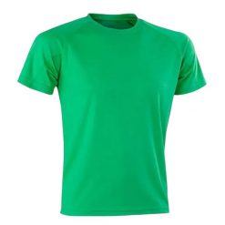 Męska Koszulka Impact AirCool Performance T-shirt. Zielone t-shirty męskie SPIRO, m, bez wzorów, bez kołnierzyka. Za 42.99 zł.