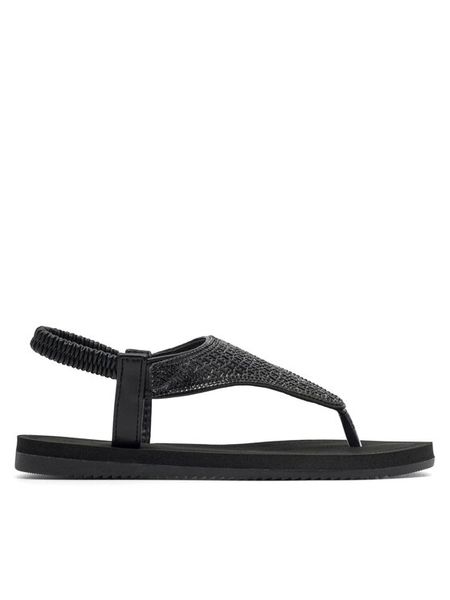 Clara Barson Sandały BRYONY WSS20835-01 Czarny. Czarne sandały damskie Clara Barson, bez wzorów, z syntetyku, bez obcasa, na płaskiej podeszwie. Za 99.99 zł.