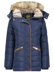 Maison Montaigne Kurtka zimowa "Ajumai" w kolorze granatowym rozmiar: XXL. Niebieskie kurtki damskie Maison Montaigne, na zimę, xxl, bez wzorów, z puchu, bez kaptura. Za 397.83 zł.