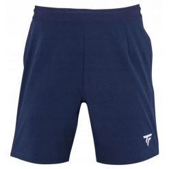 Spodenki tenisowe męskie Tecnifibre Team Short. Niebieskie szorty męskie TECNIFIBRE, bez wzorów, sportowe. Za 232.00 zł.