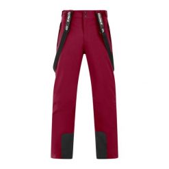 Spodnie narciarskie Protest Chester. Czerwone spodnie materiałowe męskie Protest, bez wzorów, sportowe. Za 510.50 zł.