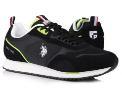 Buty męskie sportowe do chodzenia U.S POLO. Białe buty sportowe na co dzień męskie U.S. Polo Assn., z materiału, bez zapięcia, trekkingowe. Za 193.39 zł.