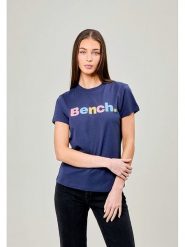 Bench Koszulka "Elio" w kolorze granatowym rozmiar: 38. Niebieskie bluzki damskie Bench, bez wzorów, z bawełny, bez kołnierzyka, bez ramiączek. Za 39.49 zł.