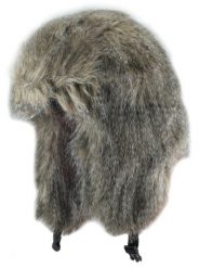 Czapka z Nausznikami Męska, Brązowa z Futerkiem, Zimowa, Ciepła -JAREK. Brązowe czapki męskie Jarek, na zimę, bez wzorów, z futra. Za 85.00 zł.