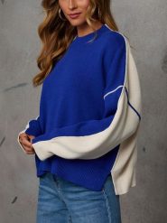 LA Angels Sweter w kolorze niebiesko-białym rozmiar: L. Białe swetry klasyczne damskie LA Angels, l, bez kołnierzyka. Za 166.88 zł.