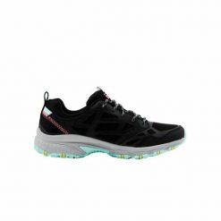 Obuwie Sportowe Damskie Skechers Overlace Lace-Up W Czarny. Czarne buty sportowe na co dzień damskie Skechers, bez wzorów, z poliesteru. Za 259.99 zł.