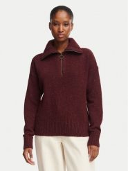Barbour Sweter Lavensdale LKN1579RE97 Bordowy Relaxed Fit. Czerwone swetry klasyczne damskie Barbour, z wełny, bez kołnierzyka. Za 724.99 zł.