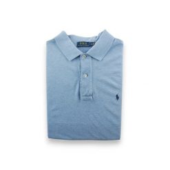 Second life - Polo Ralph Lauren koszulka męska z krótkim rękawem - Stan dobry. Niebieskie koszulki polo męskie Ralph Lauren, m, bez wzorów, bez ramiączek. Za 106.46 zł.