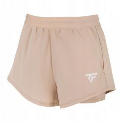 Damskie spodenki tenisowe Tecnifibre X-Loop Shorts. Brązowe szorty damskie TECNIFIBRE, bez wzorów, sportowe. Za 149.99 zł.