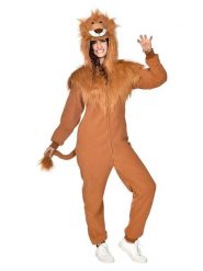 Amscan Kombinezon kostiumowy "Lion" w kolorze jasnobrązowym rozmiar: S. Brązowe kombinezony damskie AMSCAN, s, bez wzorów, bez kołnierzyka, bez ramiączek. Za 130.99 zł.