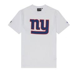 T-Shirt NFL New York Giants New Era Logo Blanc. Białe t-shirty męskie New Era, m, bez wzorów, z bawełny, bez kołnierzyka. Za 174.00 zł.