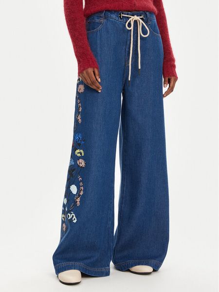 Munthe Jeansy Obey 252141025203 Niebieski Wide Leg. Niebieskie jeansy damskie Munthe. Za 1,029.00 zł.