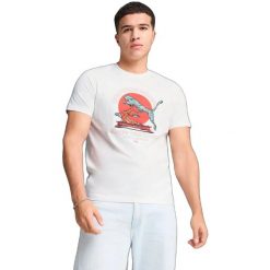 Męskie T-shirt Puma Graphics Bonsai Tee. Białe t-shirty męskie Puma, l, bez wzorów, z bawełny, bez kołnierzyka. Za 190.00 zł.