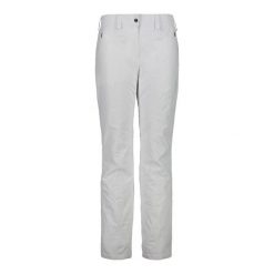 Spodnie narciarskie dla kobiet CMP. Białe spodnie materiałowe damskie CMP, bez wzorów, sportowe. Za 515.10 zł.