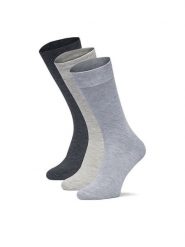 GINO ROSSI Skarpety długie CEO_AS_GR_01_W_AW26 (3-PACK). Szary. Szare skarpetki męskie Gino Rossi, bez wzorów, z bawełny. Za 39.99 zł.