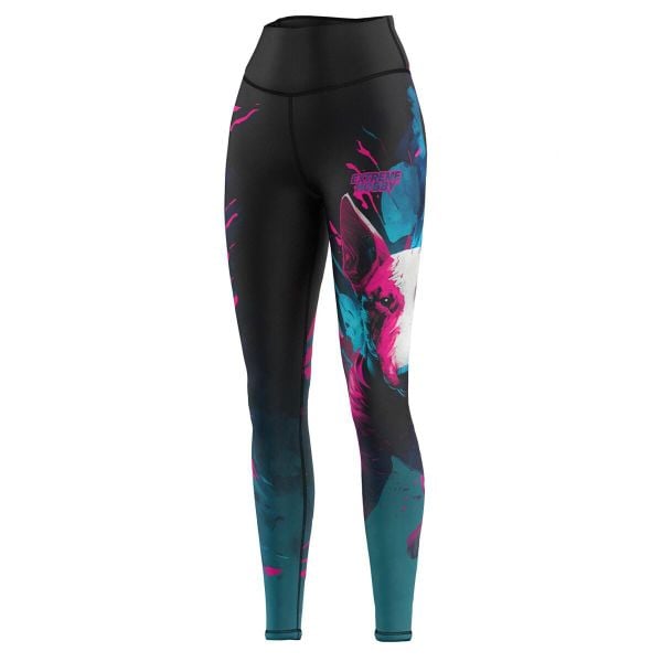 Legginsy sportowe damskie z wysokim stanem EXTREME HOBBY VIVID BULL TERRIER. Czarne bielizna termoaktywna damska EXTREME HOBBY, l, bez wzorów, z elastanu. Za 229.00 zł.