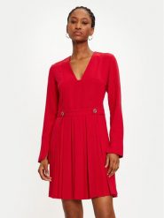 TWINSET Sukienka codzienna 242TT2171 Czerwony Loose Fit. Czerwone sukienki damskie Twinset, na co dzień, bez wzorów, z syntetyku, bez kołnierzyka, bez ramiączek, proste. Za 559.99 zł.