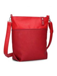 Zwei Skórzana torebka w kolorze czerwonym - 33 x 32 x 13 cm rozmiar: onesize. Czerwone torebki klasyczne damskie Zwei, bez wzorów, z materiału, bez dodatków. Za 197.63 zł.