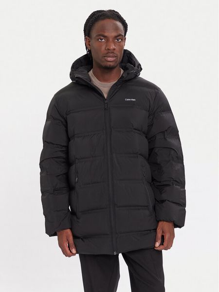 Calvin Klein Kurtka puchowa LV04LD516G Czarny Regular Fit. Czarne kurtki męskie CALVIN KLEIN, m, bez wzorów, z puchu, bez kaptura. Za 1,049.00 zł.