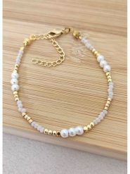 La Asena Pozłacana bransoletka rozmiar: onesize. Białe bransoletki damskie La Asena, pozłacane. Za 70.57 zł.