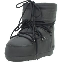 Buty MOON BOOT MB ICON LOW RUBBE Czarny. Czarne obuwie trekkingowe damskie Moon Boot, na zimę. Za 957.99 zł.