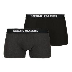 Bokserki Męskie (zestaw 2 Sztuk). Czarne bokserki męskie Urban Classics, bez wzorów. Za 94.99 zł.