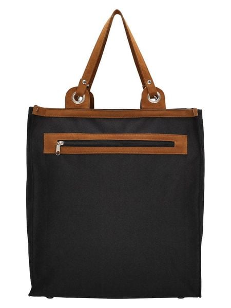 Beagles Shopper bag w kolorze czarnym - 36 x 41 x 17 cm rozmiar: onesize. Czarne shopper bag damskie Beagles, bez wzorów, z materiału, bez dodatków. Za 82.64 zł.