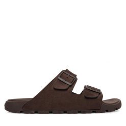 Klapki BOSS. Brązowe klapki i japonki męskie Boss. Za 449.99 zł.