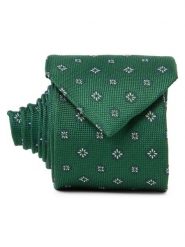 Andrew James Jedwabny krawat Mężczyźni zielony, ONE SIZE. Zielone krawaty i muchy męskie Andrew James, bez wzorów, z jedwabiu, eleganckie. Za 179.95 zł.