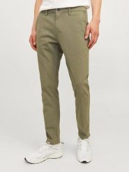 Jack & Jones Spodnie chino w kolorze khaki rozmiar: W32/L32. Brązowe spodnie materiałowe męskie Jack & Jones, bez wzorów. Za 159.95 zł.
